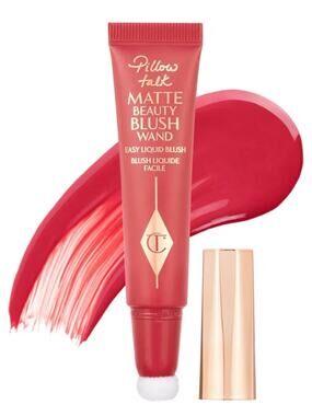 Charlotte Tilbury Pillow Talk Matte Liquid Blush Wand with Cushion Applicator